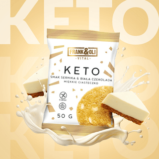 KETO mekani kolačić - Cheesecake s bijelom čokoladom 50 g