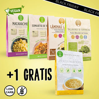 MINI paket KONJAC tjestenine + 1 gratis