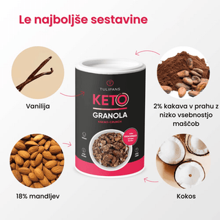 KETO granola s kakavom 250 g Tulipans