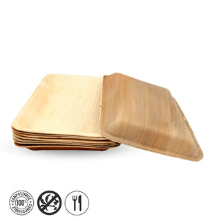 Paket pravokutnih tanjura od palminog lišća 16x24 cm