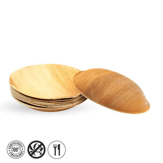 Paket okruglih zdjela od palminog lišća 18 cm
